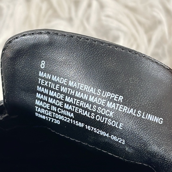 A NEW DAY SANDY MULE FLATS SIZE 8 BLACK - Picture 10 of 11